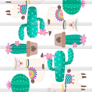 Printable Llama Cupcake Toppers Cactus Cupcake Toppers Cake Topper ...