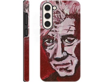 Lynch en rojo cadmio intenso: pintura al óleo, bellas artes, funda resistente para Samsung