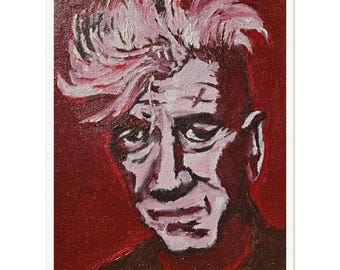 Lynch en rojo cadmio intenso: Impresión artística de pintura al óleo / Póster en papel mate de calidad museística