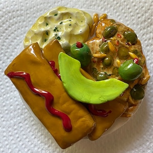 Handmade Puerto Rican Pasteles Clay Dish with Lid