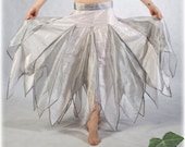 Bridal Faery Skirt - XS size 0 - Isis - Ivory & silver