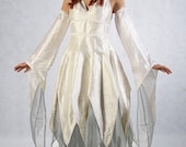 Ivory and Silver Pixie Maiden - Full outfit - Made to order
