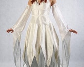 Ivory and Silver Pixie Maiden - Full outfit - Made to order