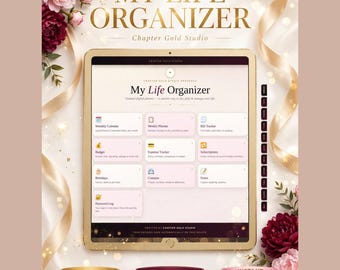 My Life Organizer Digital Planner, Budget Tracker, Bill Payment Calendar, Expense Tracker, Subscription Manager