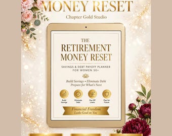 Money Reset Planner for Women 50+ / Budget, Saving & Debt Payoff Workbook/Digital Download