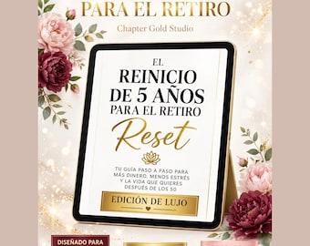 Planificador de Retiro a 5 Años para Mujeres 50+- Edición de Lujo (PDF Digital)