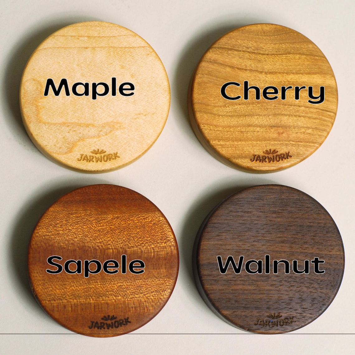 3pack Wide Mouth Wooden Screwtop Mason Jar Lids Your Etsy