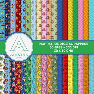 Digital Paper Pack, 36 Seamless Patterns 12x12, Scrapbook Paper JPG 300 DPI, Backgrounds