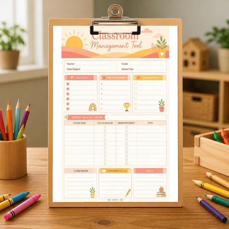 Learning Planner for Teachers, Grade Book Printable, Attendance Tracker ...