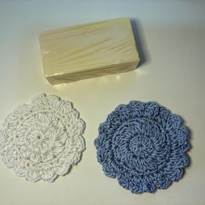 Handcrafted Crochet Floral Face Scrubbies, Reusable Skincare Set in Two Sizes
