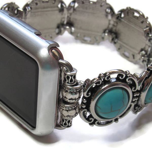 Turquoise Designer Apple Watch Band for Series 1  2  3  or  4