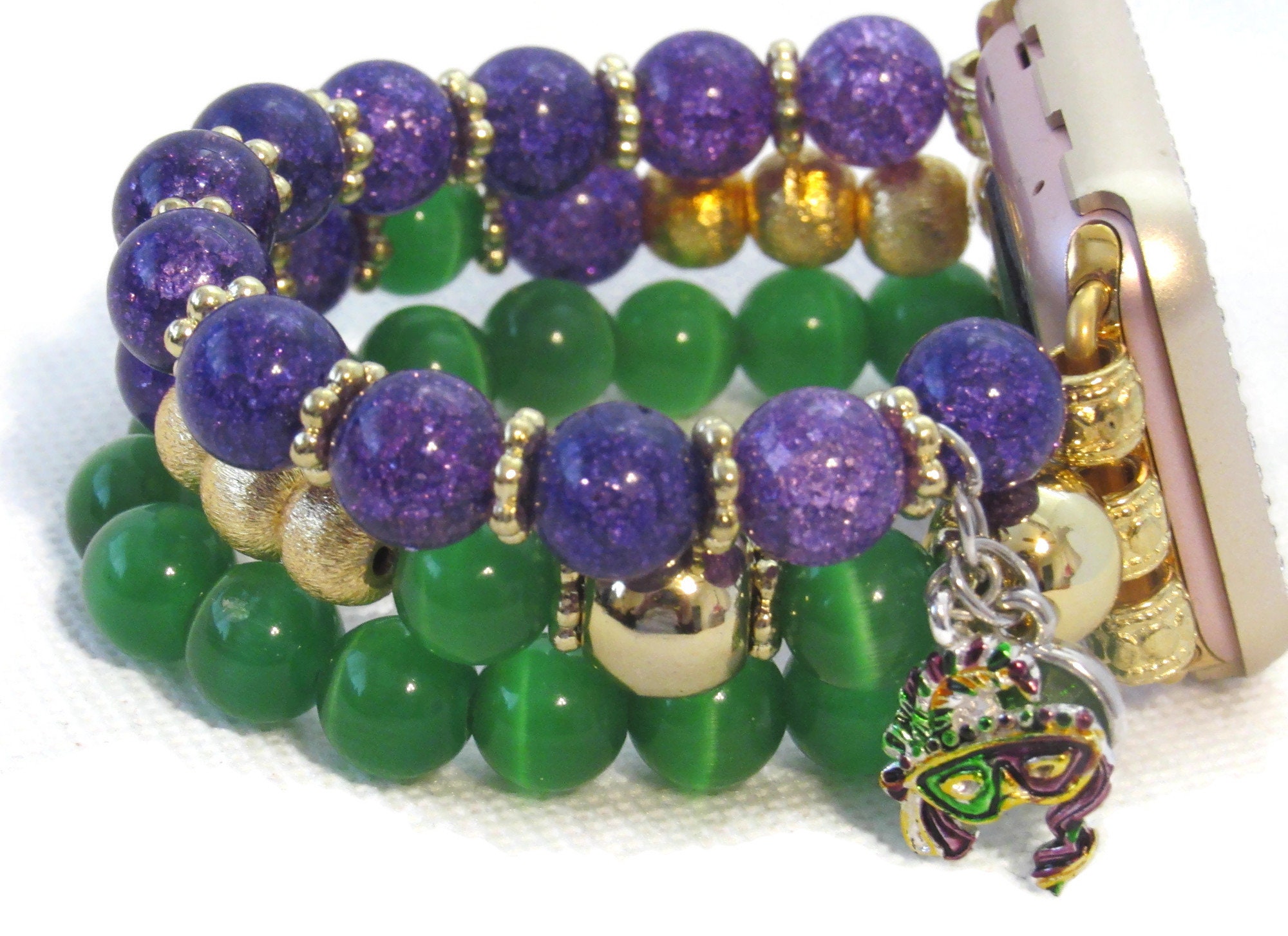 5pcs Enamel Micro Paved Crown Mardi Gras Words Charms Louisiana Pendants  for Women Bracelet Girl Necklace Making Jewelry Finding