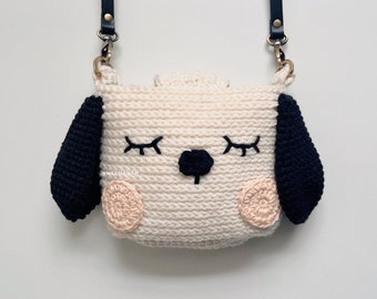 Crochet Dog Camera Case – Handmade Fuji Instax Mini Bag