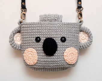 MADE TO ORDER | Koala Fuji Instax Case – Crochet Animal Camera Bag | Fits Mini Evo, 90, 70, 40, 11, 25, 9, 8 | Polaroid Gift, Cute Finished