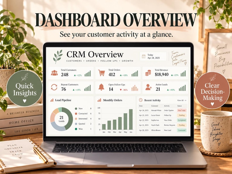 Small Business CRM & Order Tracker, Lead Management, Follow-up System ...