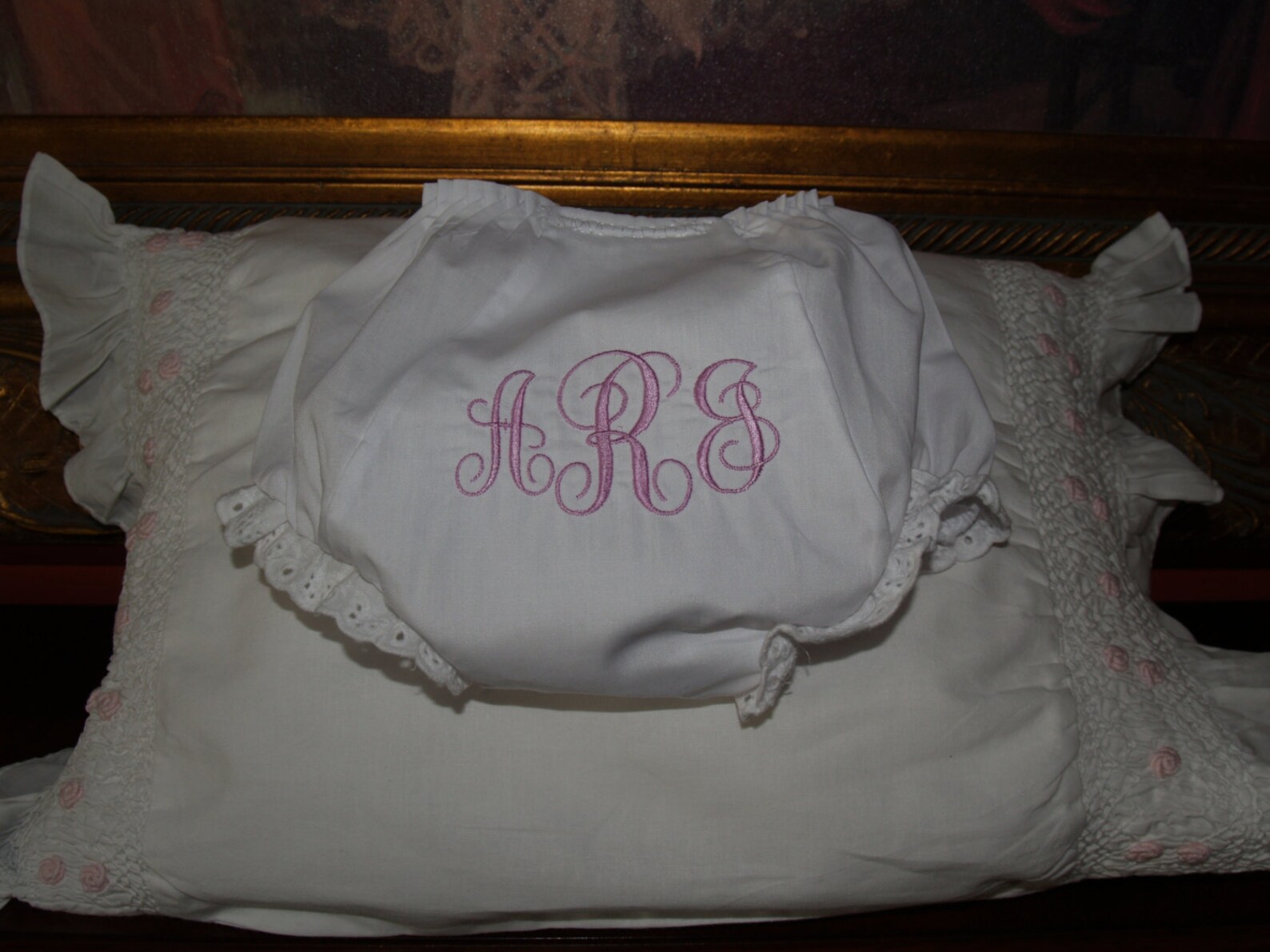 Personalized Baby Girl Diaper Covertoddler Monogrammed White Etsy
