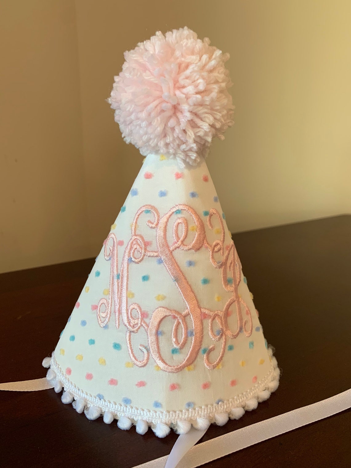 Confetti Party Hatgirls Birthday Hatmonogram Party Etsy