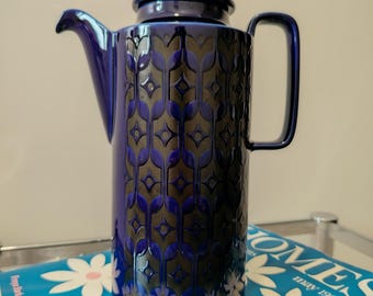 Vintage Hornsea Heirloom in Blue Coffee Pot