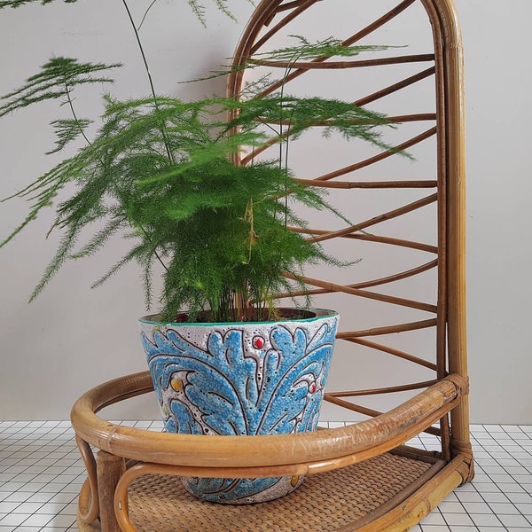 1970's Bamboo Plant Shelf