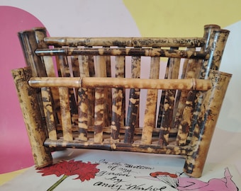 Vintage Bamboo Small sized shelf/ Desk Organiser