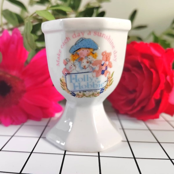 Vintage Holly Hobbie "Make Each Day a Sunshine Day" Egg Cup