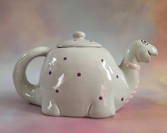 Vintage 80's/ 90's Happy Dinosaur Teapot