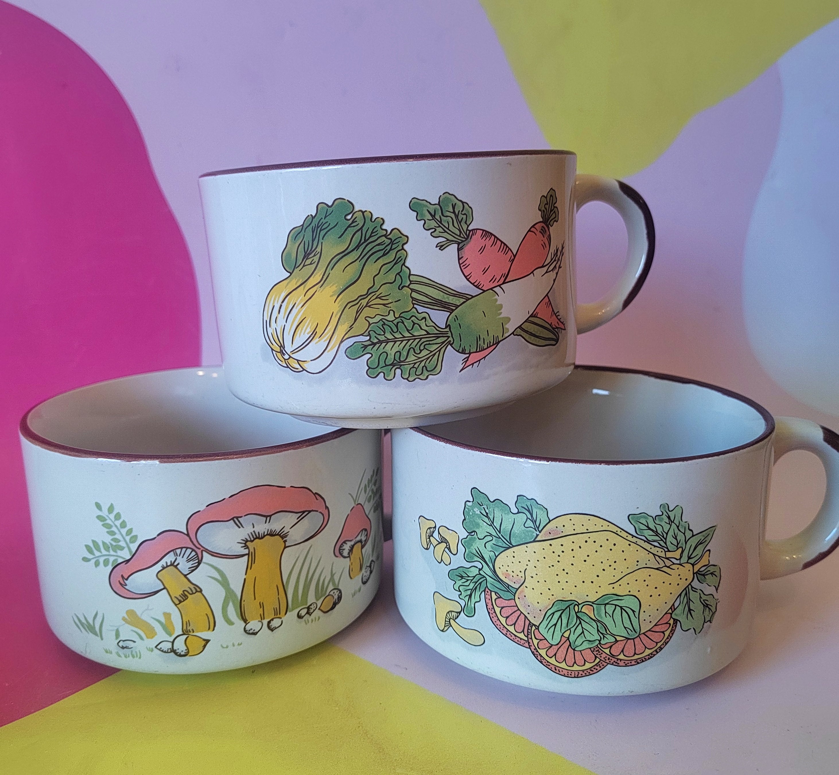 Trio of Vintage 1970's Soup Bowls
