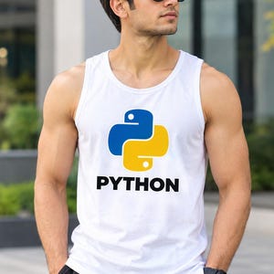 Python Logo Tank Top | Programming Shirt, Coding Tee, Developer Apparel