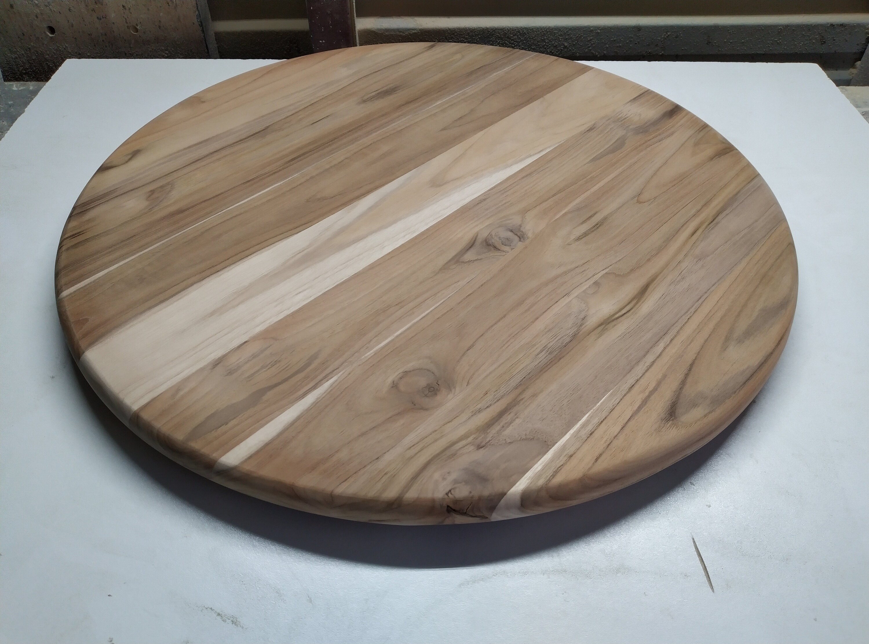 Unfinished Teak Wood Lazy Susan Turntable Etsy