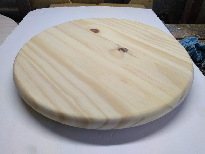 Pine Unfinished Wooden Lazy Susan Turntable Etsy