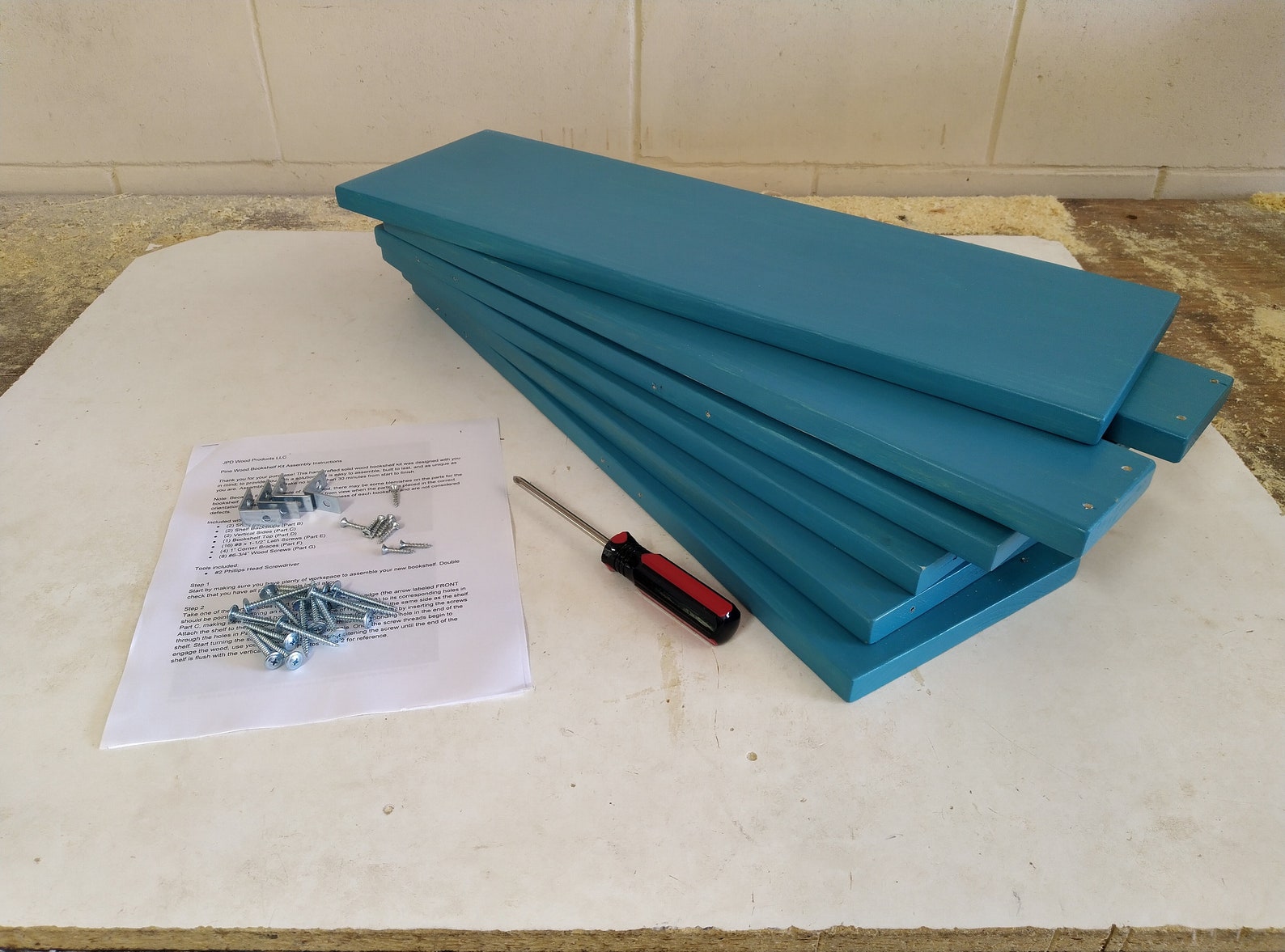 Small Pine Wood Bookcase Kit Wooden Bookshelf Kit Wood Etsy