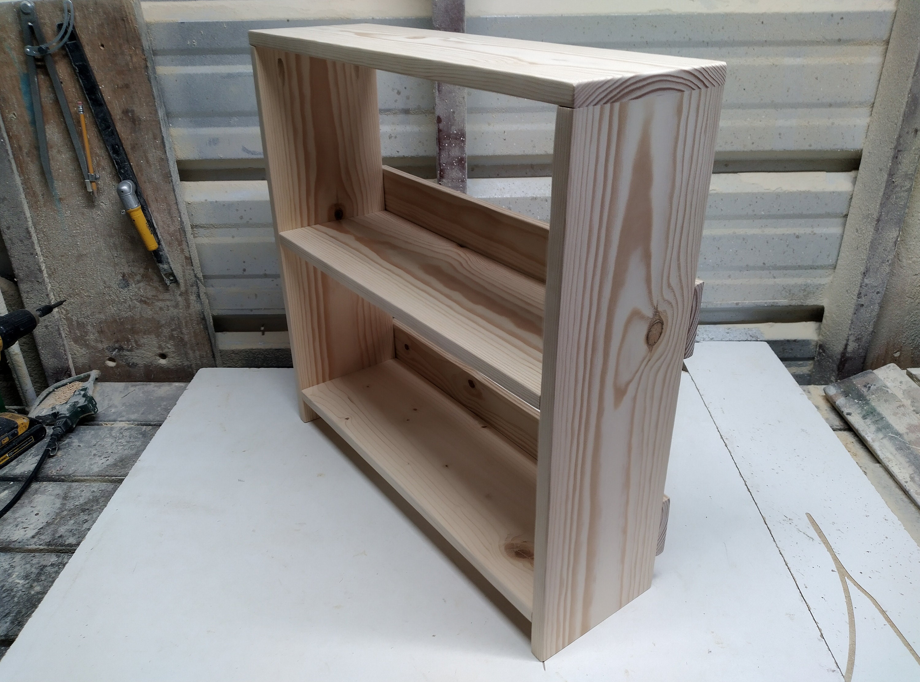Small Pine Wood Bookcase Bookshelf Shelf Unit Unfinished Etsy