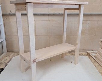 Small Wood End Table Kit | Easy to Assemble | Unfinished Accent Table | Handcrafted in the USA