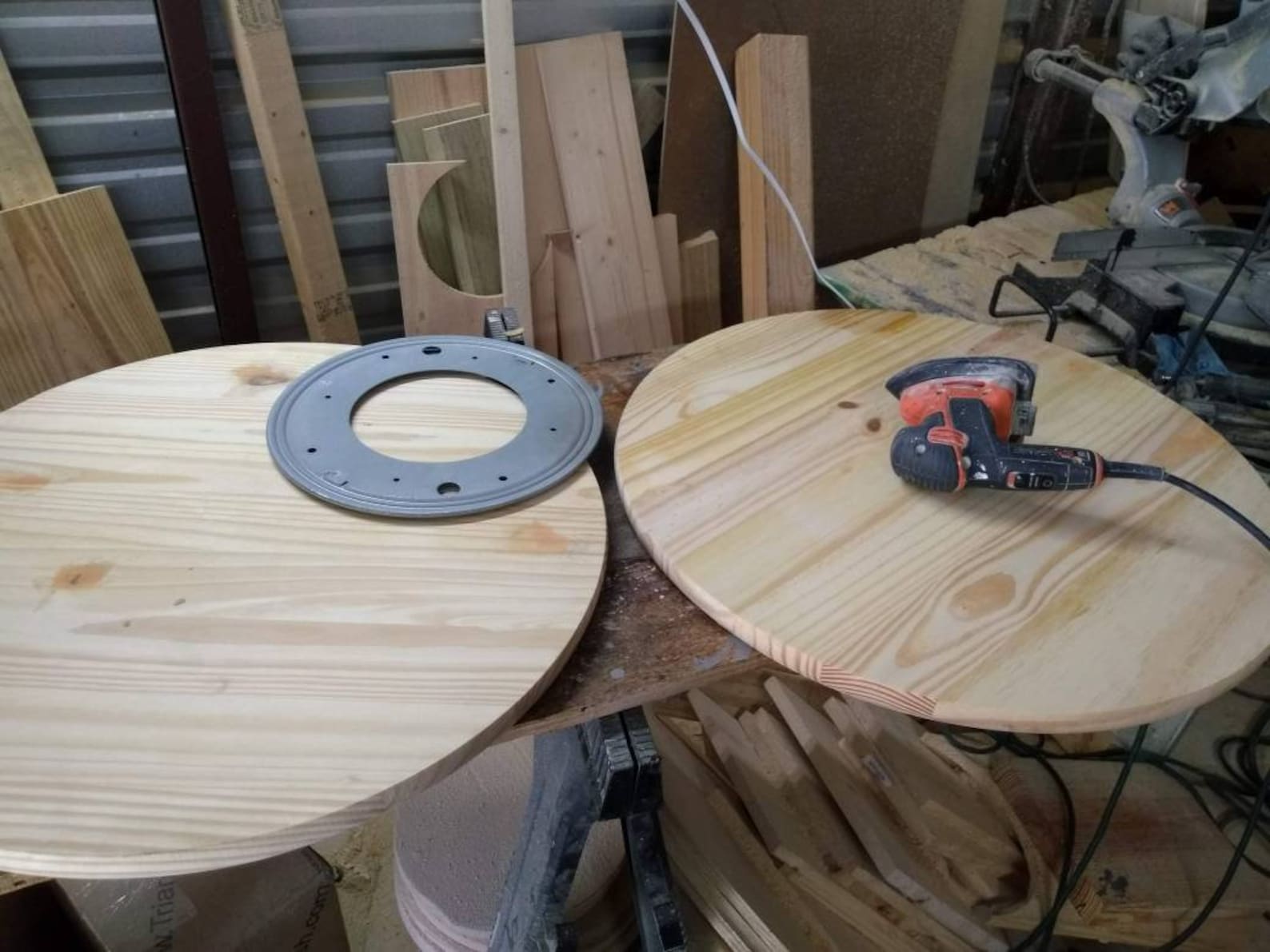 Pine Spruce Unfinished Wooden Lazy Susan Turntable Etsy