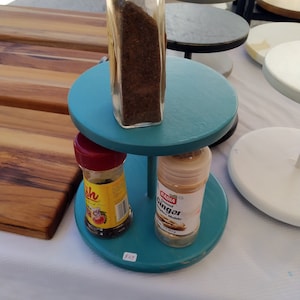 7 Inch Mini Spice Lazy Susan | Spinning Spice Organizer | Countertop Spice Organizer | Handcrafted in the USA