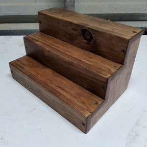 16 Inch Pine Wood Three Tier Spice Rack | Made to Order