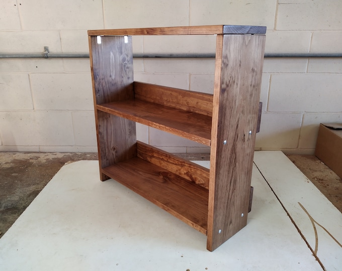 Small Pine Wood Bookcase Kit Wooden Bookshelf Kit Wood Shelf Unit Kit