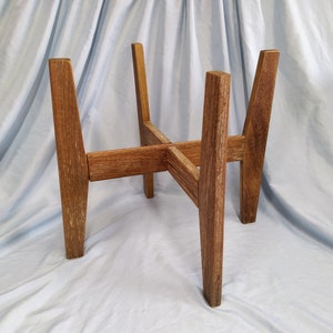 Reclaimed Weathered Teak Wood Plant Stand | Wooden Plant Pot Holder | Planter