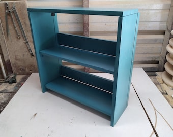 Solid Wood Folding Bookcase | Small Folding Display Shelf | Bookshelf Folds Flat in Seconds | Handcrafted in the USA