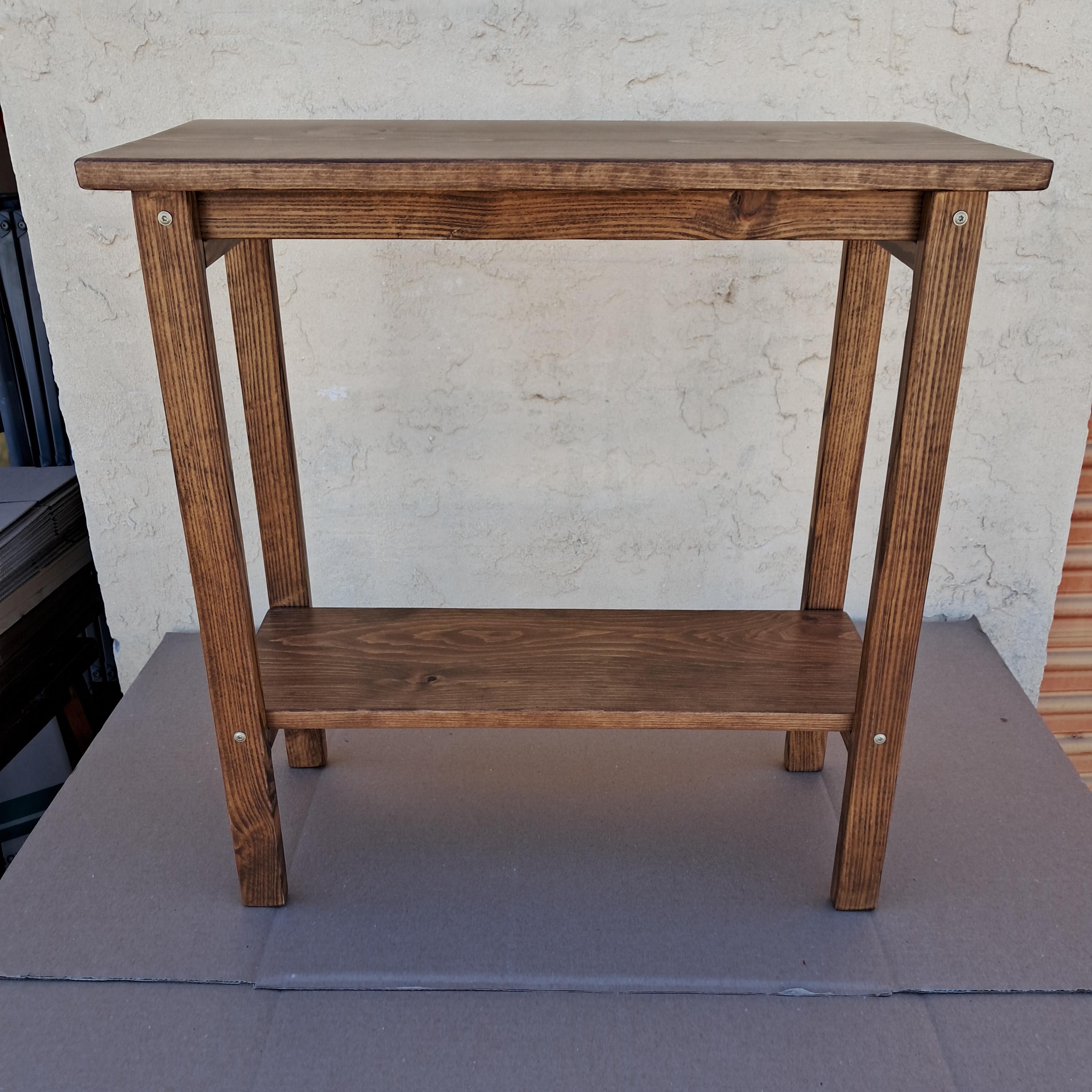 Small Wood End Table | Narrow Accent Table | 24 Inch Long X 11-1/4 Inch ...