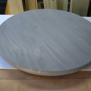 24 Inch Distressed Wooden Lazy Susan Turntable | Pine Wood Lazy Susie | Handcrafted in the USA