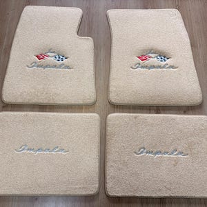 For chevy impala Floor mat mats carpet tan set of4 1959-79