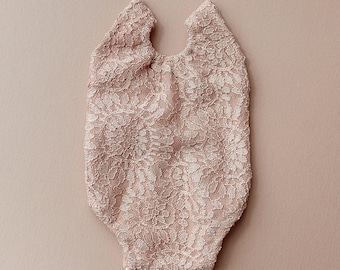 Alice - Fotorekwisiet voor pasgeborenen, nude roze, outfit voor pasgeboren meisjes, rekwisiet voor newbornfotografie, fotooutfit voor baby meisjes