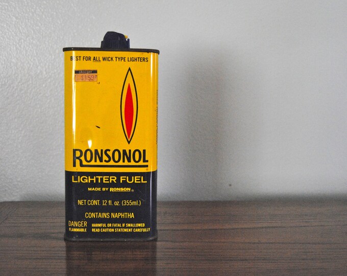 Vintage Metal Ronsonol Lighter Fluid Container. Industrial Etsy