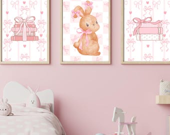 Bows and Bunny’s 3 pc digital prints