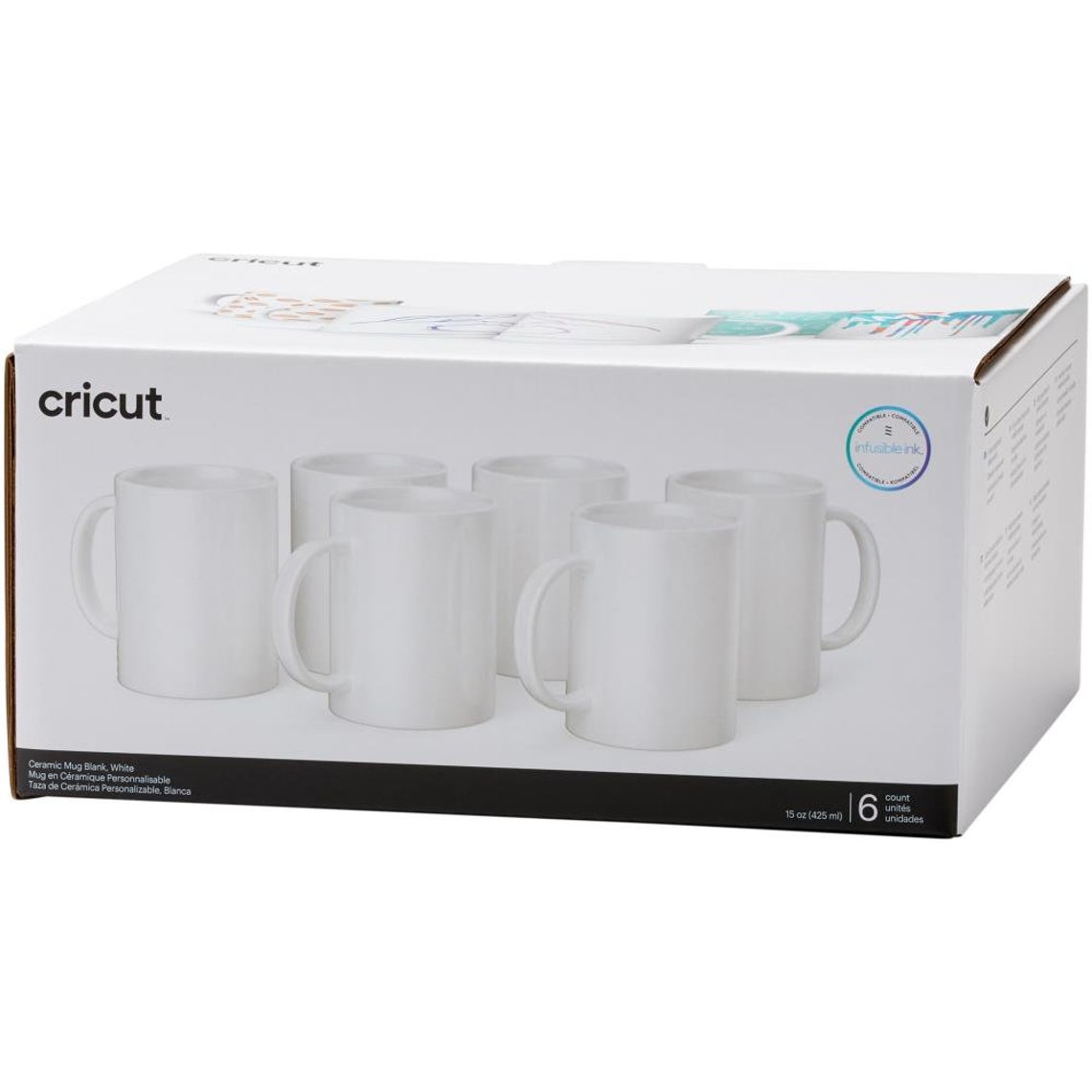 CRICUT MUGS 12 Ounce Size for SUBLIMATION Box of 6 New Etsy