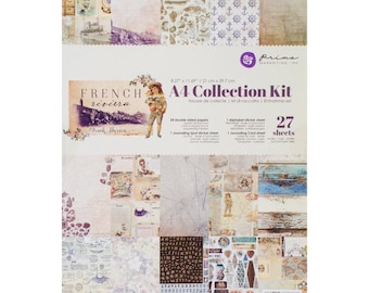 FRENCH RIVIERA by PRIMA A4 Collection Kit - 27 Pages of Vintage Fun !