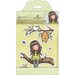 The LITTLE LEAF -GORJUSS Girl Set by SANtORO - Regular sized (not Minis) Stamps !! New !! **