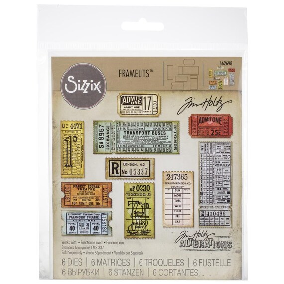 Billetterie par Tim HOLTZ - matrices seulement faire cartes - et cadeaux - cartes SiZZIX de Tim Holtz a03e66 Billetterie par Tim HOLTZ - matrices seulement faire cartes - et cadeaux - cartes SiZZIX de Tim Holtz a03e66