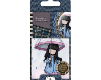 GORJUSS #16 - PUDDLES of LOVE #16 in a series of 60 Miniature GORJuSS GIRLs Stamps !!